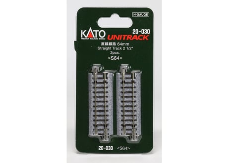 KATO 20-030 直線線路 64mm (2本入)