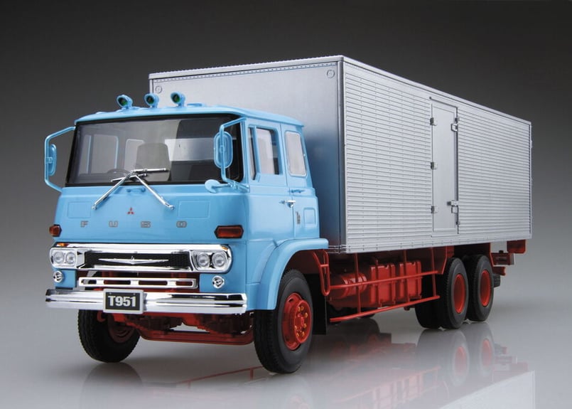 アオシマ 1/32 ヘビーフレイト No.01 ふそう T951N アルミバン