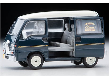 トミーテック 1/64 TLV-N249d スバル サンバー ディアス クラシック 94年式(紺／白)