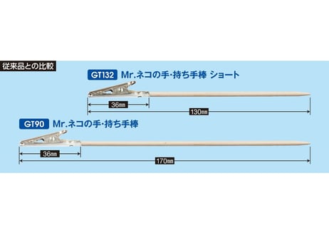 GSIクレオス GT132 Mr.ネコの手・持ち手棒ショート