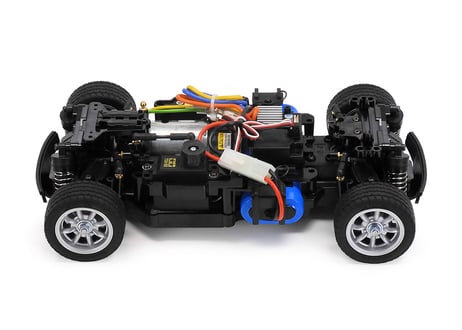 タミヤ 電動RCカー No.215 1/10RC ミニクーパーレーシング ブルー塗装済ボディ (MB-01シャーシ)（特別企画）(組立キット)【代引・クレカ不可】