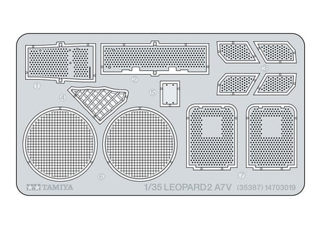 タミヤ 1/35 MM No.387 ドイツ連邦軍主力戦車 レオパルト2 A7V