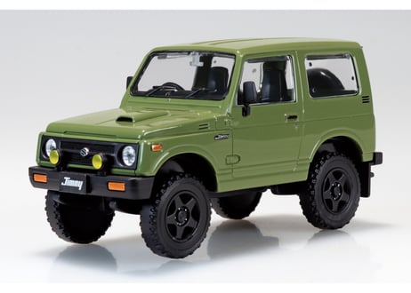 アオシマ 1/32 楽プラ スナップキット No.18CU-OG スズキ JA11 ジムニー カスタムホイール(オリーブグリーン)