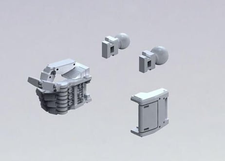 バンダイ 1/144 MSハンド03（連邦系・Sサイズ）（BPHD-22）