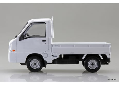 アオシマ 1/32 楽プラ スナップキット No.05-FW スバル サンバー トラック(フロストホワイト)