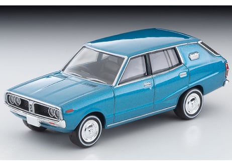 トミーテック 1/64 TLV-N55b 日産 スカイライン ワゴン 1800 スポーティGL（青）72年式