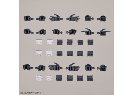 バンダイ 30MM 1/144 オプションパーツセット12(ハンドパーツ/マルチジョイント)(W-23)