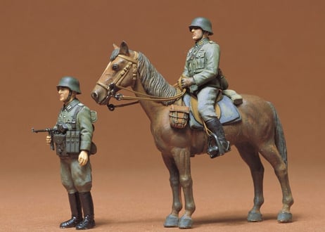 タミヤ 1/35 MM No.53 ドイツ将校 乗馬セット