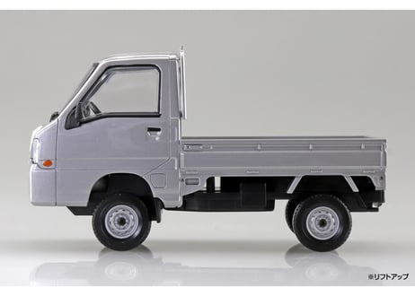 アオシマ 1/32 楽プラ スナップキット No.05-SS スバル サンバー トラック(スターリングシルバーメタリック)