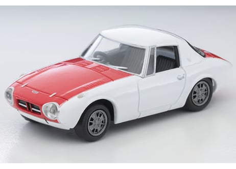 トミーテック 1/64 TLV-215a トヨタ スポーツ800 カスタムカラー仕様（白／赤）65年式