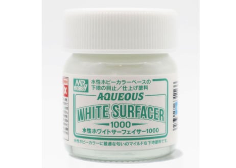 GSIクレオス HSF02 水性ホワイトサーフェイサー1000(ビン入・40ml)