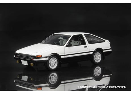 プラッツ MN01 1/32 オートモービルキット トヨタ スプリンタートレノ AE86 ハイテックツートン（白＆黒）