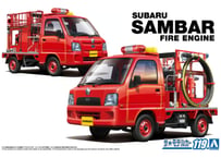 アオシマ 1/24 ザ･モデルカー No.119 スバル TT2 サンバー 消防車 '11