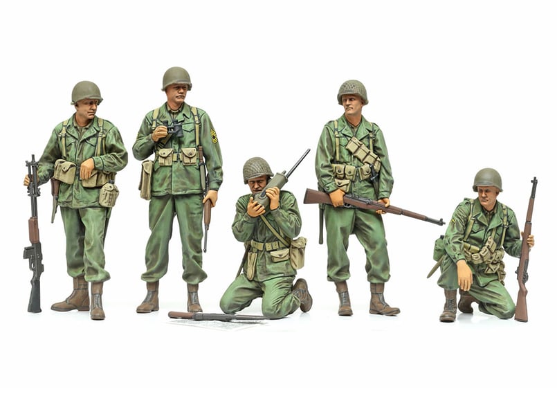 ジオラマ　1/35 タミヤ　アメリカ歩兵偵察セット　ドイツ軍　クルップ　完成品 タミヤ 1/35 MM No.379 アメリカ歩兵偵察セット | ウエサカ模型店