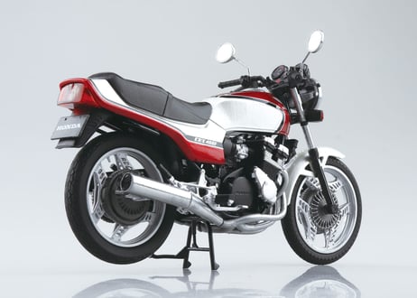 アオシマ 1/12 完成品バイク Honda CBX400F パール/キャンディレッド