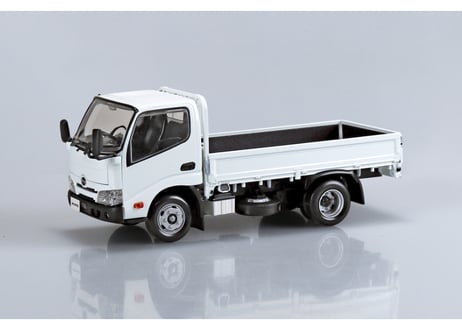 アオシマ 1/32 楽プラ スナップキット No.23-WE 日野 デュトロ 平ボデー(ホワイト)