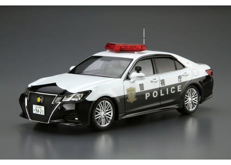 アオシマ 1/24 ザ･モデルカー No.110 トヨタ GRS214 クラウンパトロールカー 交通取締用 '16