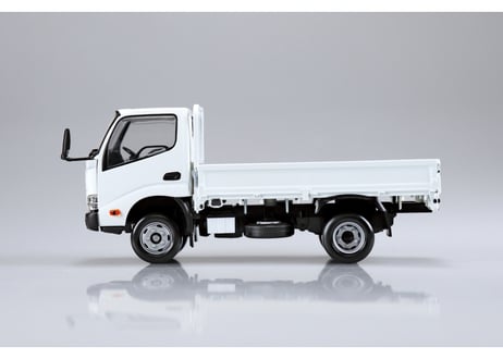 アオシマ 1/32 楽プラ スナップキット No.23-WE 日野 デュトロ 平ボデー(ホワイト)