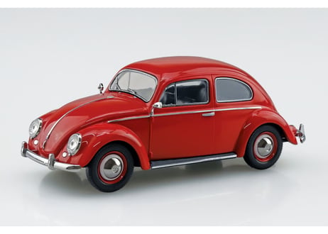 アオシマ 1/32 楽プラ スナップキット No.20-RR フォルクスワーゲン ビートル(ルビーレッド)
