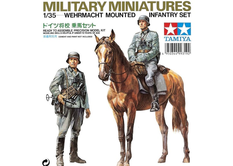 タミヤ 1/35 MM No.53 ドイツ将校 乗馬セット | ウエサカ模型店