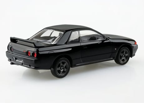 アオシマ 1/32 楽プラ スナップキット No.14-BP ニッサン R32 スカイライン GT-R(ブラックパールメタリック)