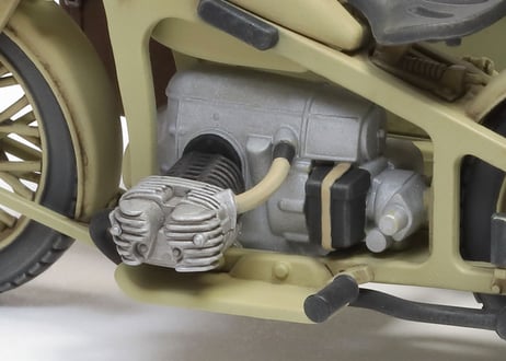 タミヤ 1/35 MM No.384 ドイツ軍用サイドカー KS600