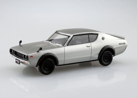 アオシマ 1/32 ザ・スナップキット No.18-A ニッサン C110スカイラインGT-R(シルバー)