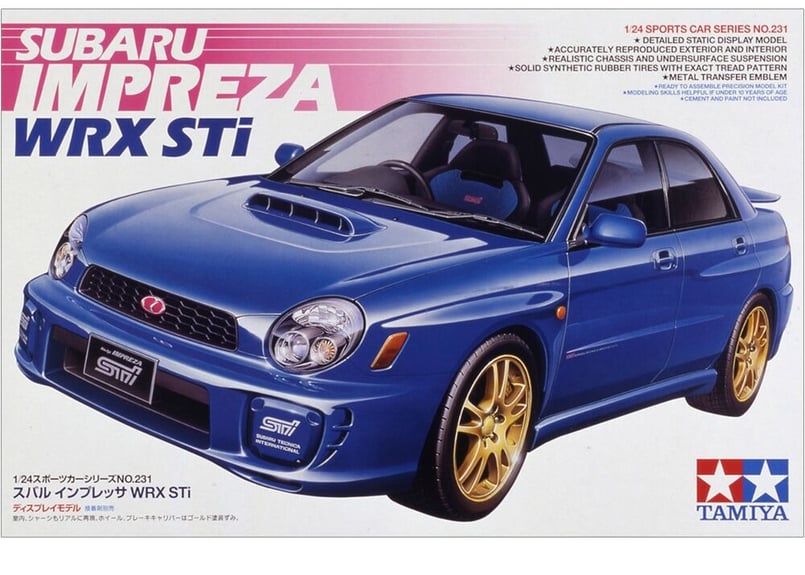 タミヤ 1/24 スポーツカー No.231 スバル インプレッサ WRX STi 