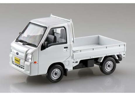 アオシマ 1/32 楽プラ スナップキット No.05-FW スバル サンバー トラック(フロストホワイト)