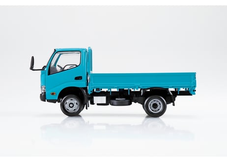 アオシマ 1/32 楽プラ スナップキット No.23-TE 日野 デュトロ 平ボデー(ターコイズ)