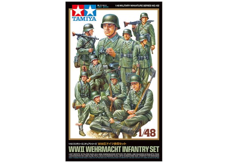 タミヤ 1/48 MM No.102 WWII ドイツ歩兵セット