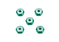 タミヤ ミニ四駆パーツ 95424 2mmアルミロックナット（グリーン5個）（ミニ四駆特別企画）