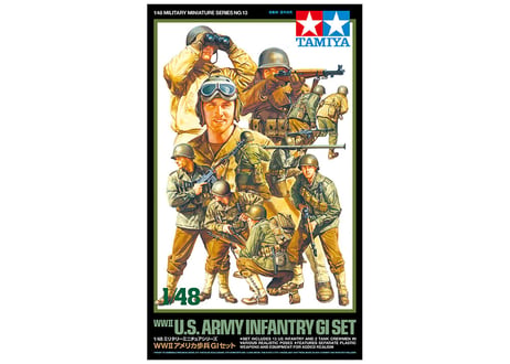 タミヤ 1/48 MM No.13 WWII アメリカ歩兵 GIセット