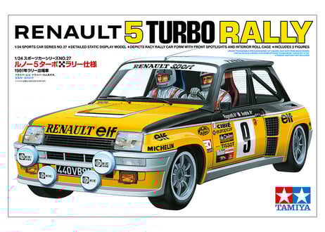タミヤ 1/24 スポーツカー No.27 ルノー5（サンク）ターボラリー仕様