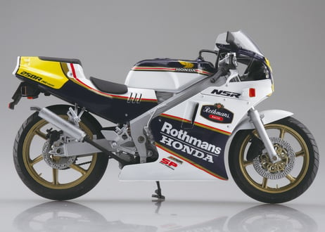 アオシマ 1/12 完成品バイク Honda NSR250R SP '88 セイシェルナイトブルー/ホワイト