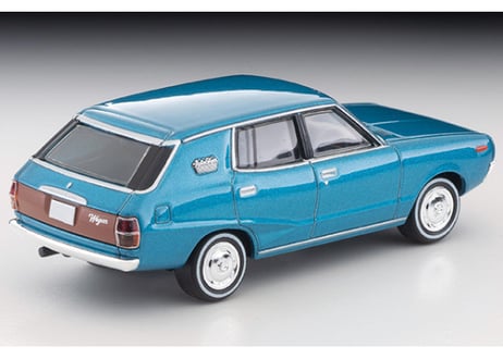 トミーテック 1/64 TLV-N55b 日産 スカイライン ワゴン 1800 スポーティGL（青）72年式