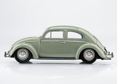 アオシマ 1/32 楽プラ スナップキット No.20-RG フォルクスワーゲン ビートル(リードグリーン)