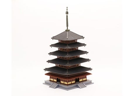 フジミ 建物 No.2 1/150 法隆寺 五重塔