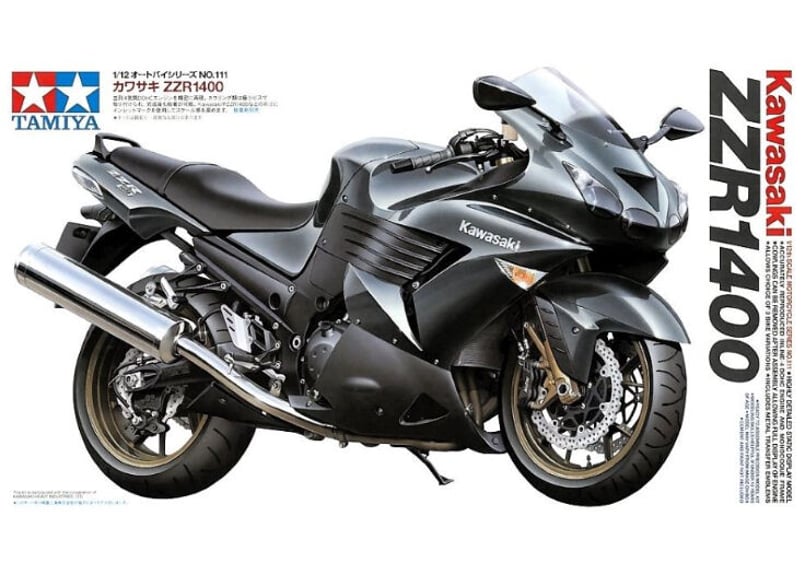 1/12 カワサキ ZZR1400 プラモデル 美味かっ バイク 1/12 カワサキ ZZR1400 プラモデル 美味かっ バイク