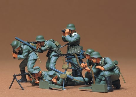 タミヤ 1/35 MM No.38 ドイツ歩兵 機関銃チームセット