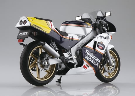 アオシマ 1/12 完成品バイク Honda NSR250R SP '88 セイシェルナイトブルー/ホワイト