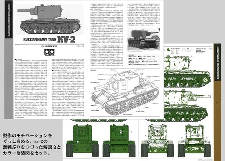 タミヤ 1/35 MM No.375 ソビエト重戦車 KV-2