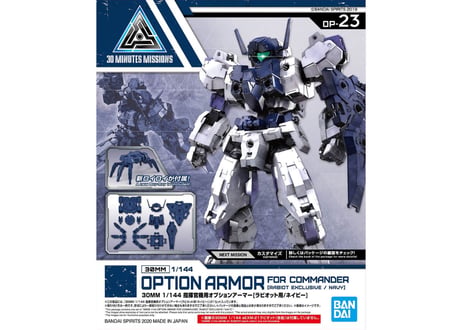 バンダイ 30MM 1/144 指揮官機用オプションアーマー[ラビオット用/ネイビー](OP-23)