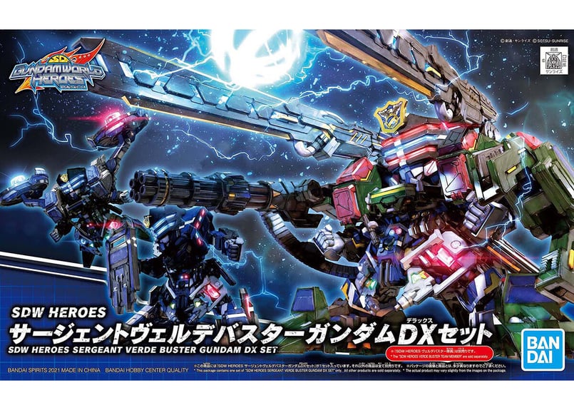 SDW HEROES サージェントヴェルデバスター&隊員&バイク 24点セット バンダイ SDW HEROES-12 サージェントヴェルデバスターガンダム
