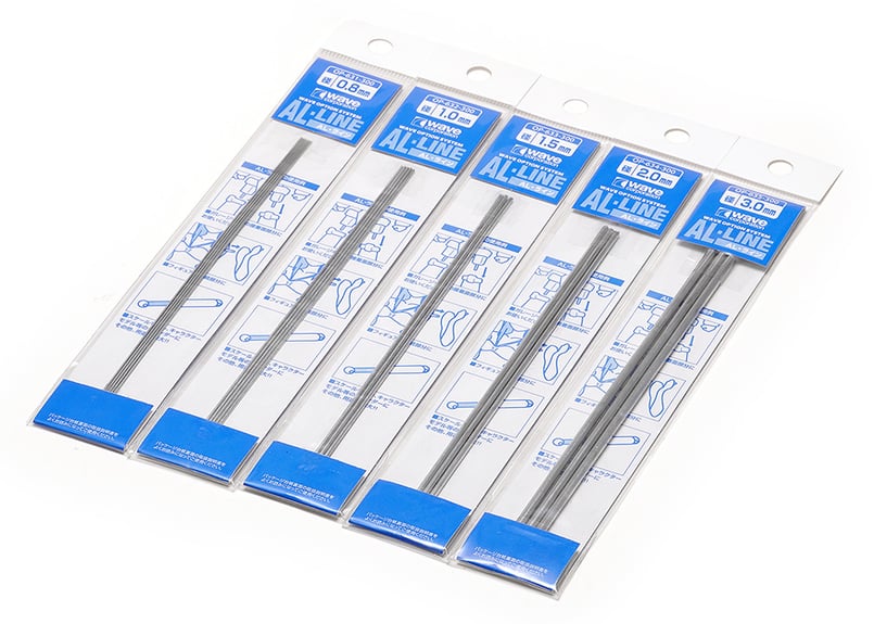 WAVE OP635 AL・ライン（径3.0mm/3本入） | ウエサカ模型店