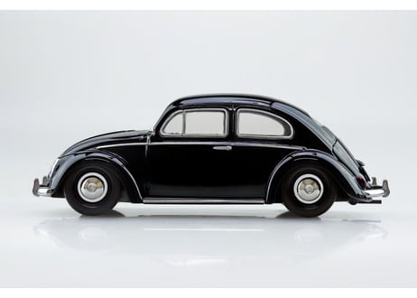 アオシマ 1/32 楽プラ スナップキット No.20-BK フォルクスワーゲン ビートル(ブラック)