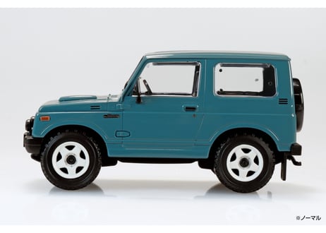 アオシマ 1/32 楽プラ スナップキット No.18CU-BG スズキ JA11 ジムニー カスタムホイール(ブルーグレー)