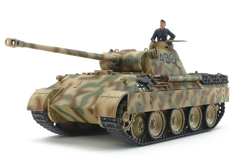 1 35ドイツ軍パンサーG型戦車プラモデル完成品 驚きの値段 - ミリタリー