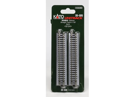 KATO 20-020 直線線路 124mm(4本入)