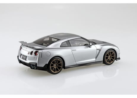 アオシマ 1/32 楽プラ スナップキット No.03-UM ニッサン R35 NISSAN GT-R 2024(アルティメイトメタルシルバー)